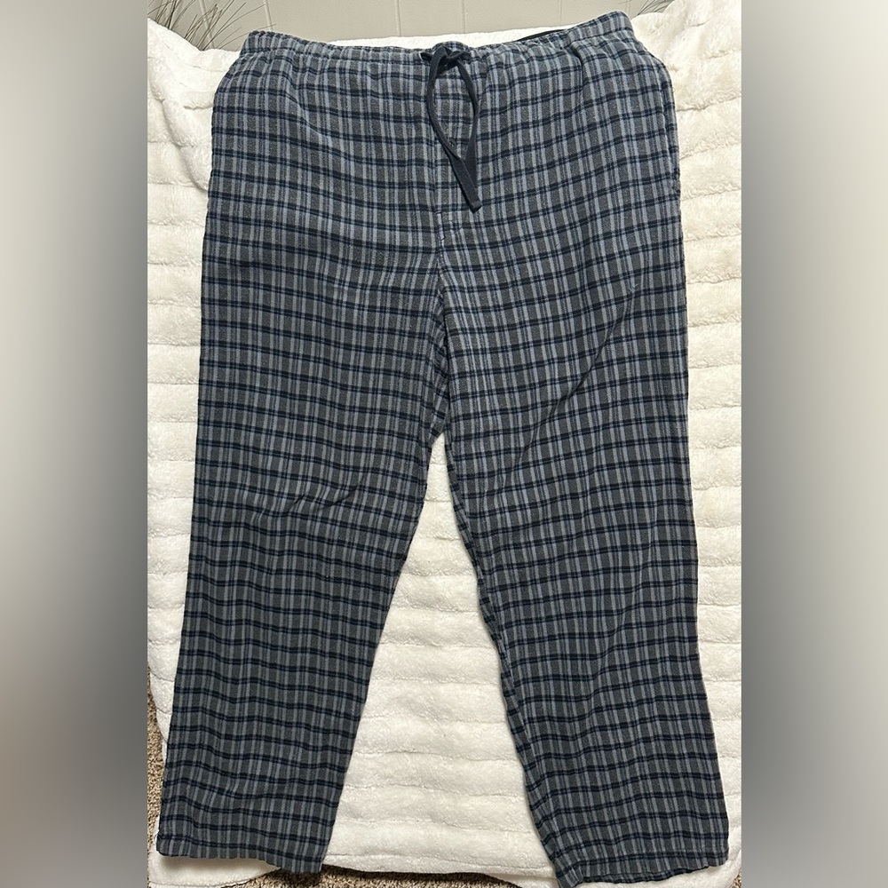 Mens HATHAWAY Flannel Plaid Sleep Pants 100% cotton ~ Size : M/M